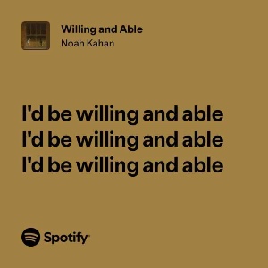 Willing and able