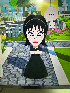 Elvira (Dama de la oscuridad con gran… audiencia)