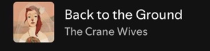 Back to the ground