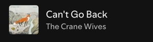 Can't go back