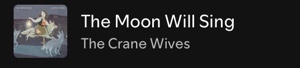 The moon will sing