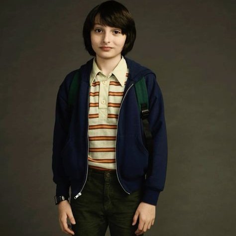 blue jacket orange stripe