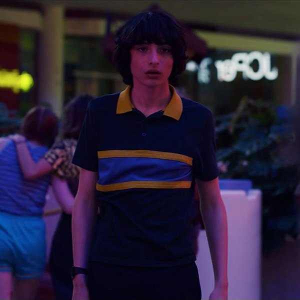 blue + yellow block stripe