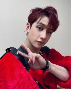 Short dark red