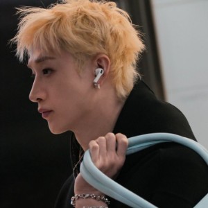 Super short fluffy blond