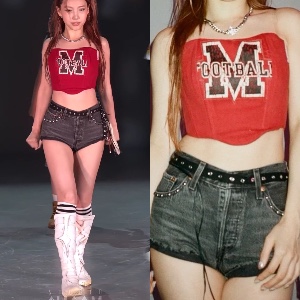 Red Football Top