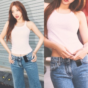 White Top + Jeans
