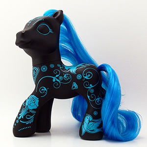 Black and Blue Art Pony