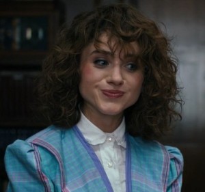 Blue skirt suit