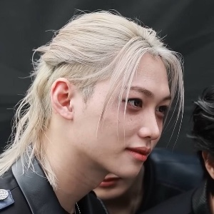 Long blonde undercut