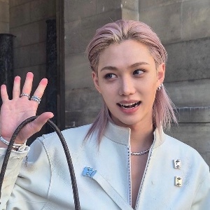 Long pink hair