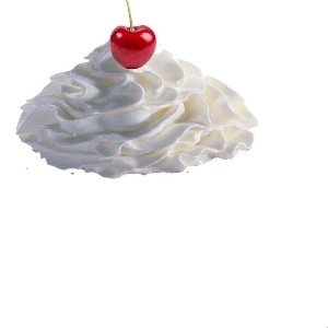 floating whipped cream
