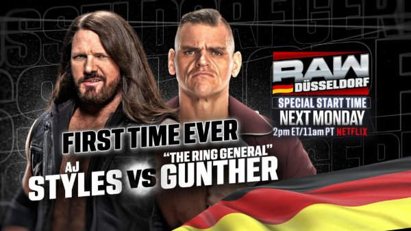 AJ Styles vs. Gunther / WWE Monday Night RAW #1703