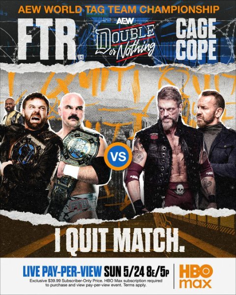 Cage & Cope vs. FTR / AEW Double Or Nothing 2026