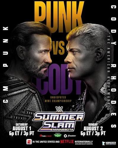 CM Punk vs. Cody Rhodes / WWE SummerSlam 2026