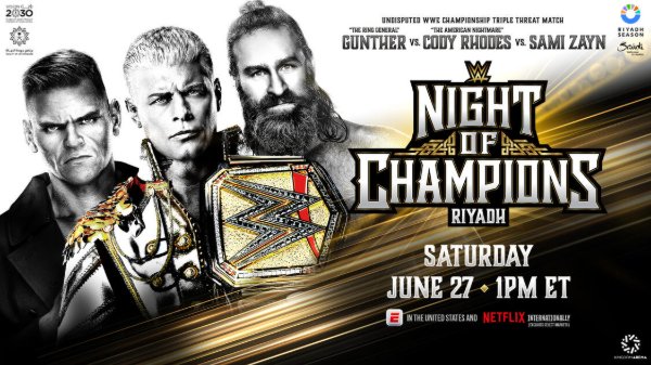 Cody Rhodes vs. Gunther vs. Sami Zayn / WWE Night of Champions 2026