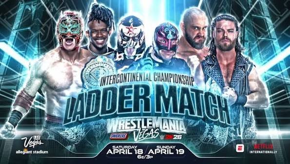 Dragon Lee vs. McDonagh vs. Je'Von Evans vs. Penta vs. Rey Mysterio vs. Rusev / WWE WrestleMania 42