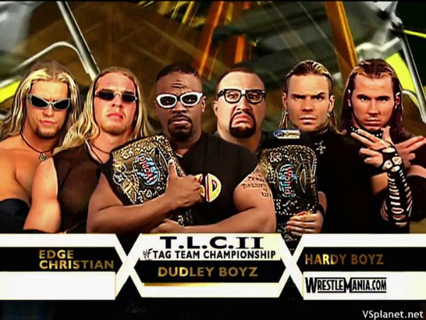The Dudley Boyz vs. Edge & Christian vs. The Hardy Boyz / WWF Wrestlemania X-7