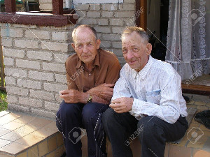 looking at two old guys and saying us