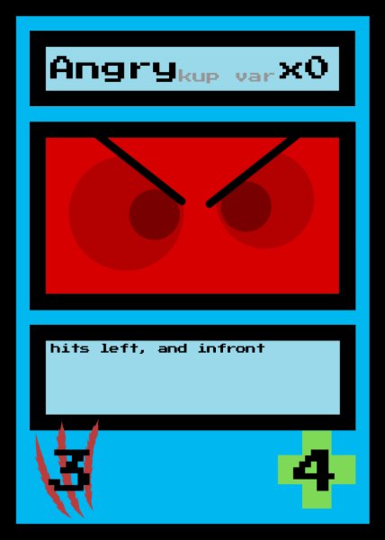 Angry(treat kupiter cards as different cards)