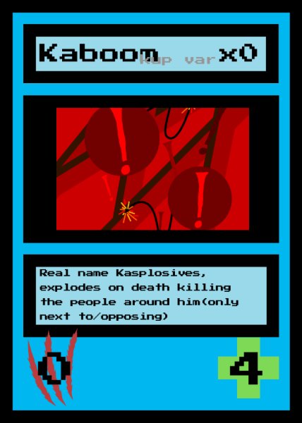 Kaboom(treat kupiter cards as different cards)