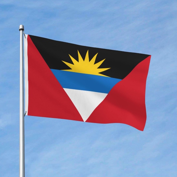 The antigua and barbuda flag