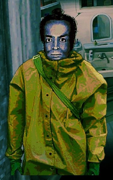 Man in hazmat