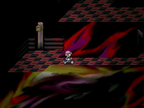Floating Red Tiles World