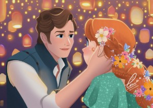 Tangled AU (@perrichalamet)
