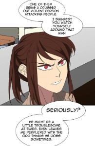 Shin-ae standing up for Nol