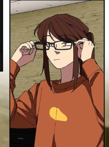 Shin-ae trying Nol’s glasses