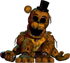 Withered golden Freddy