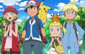 Ash, Clemont, Bonnie and Serena (XY and Z)