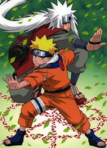 Jiraiya and Naruto