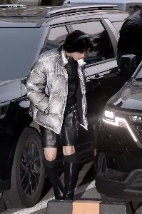 leather shorts