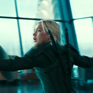 Yelena Protecting Bob at the Tower Fight