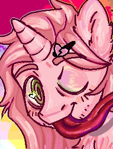 pink dice's ponysona
