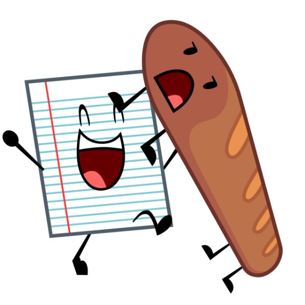 notebook paper x bread