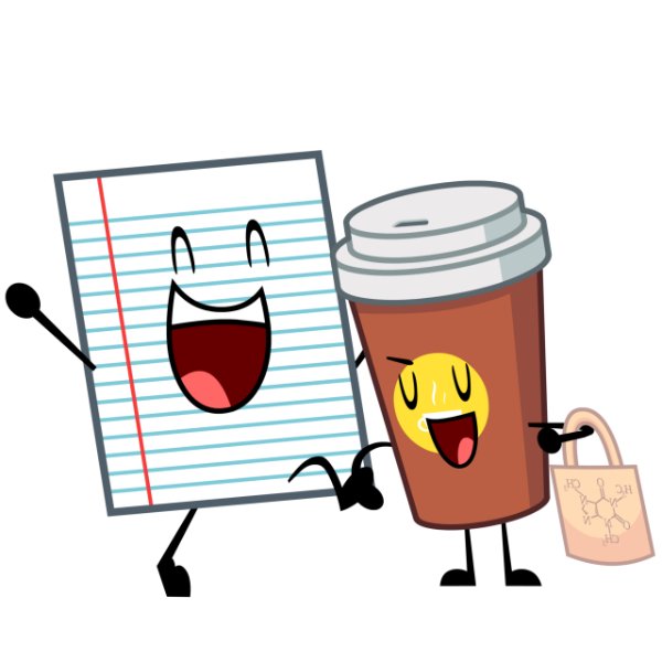 notebook paper x coffee