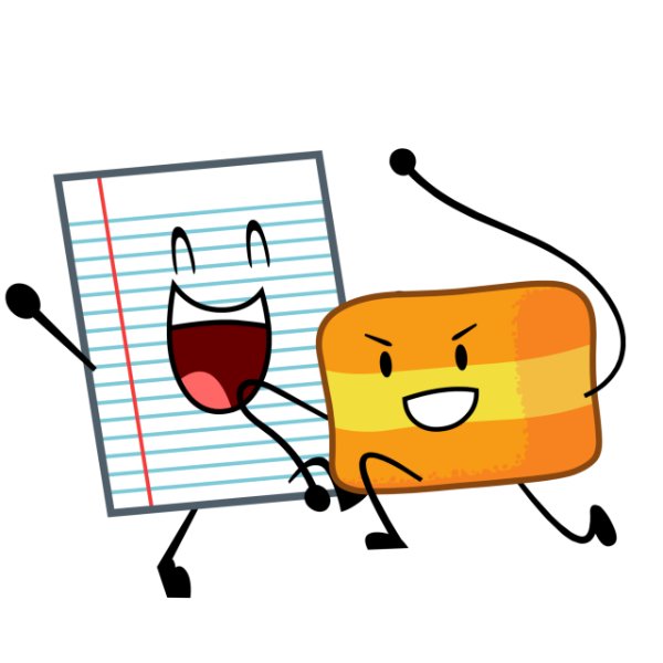 notebook paper x elastic band
