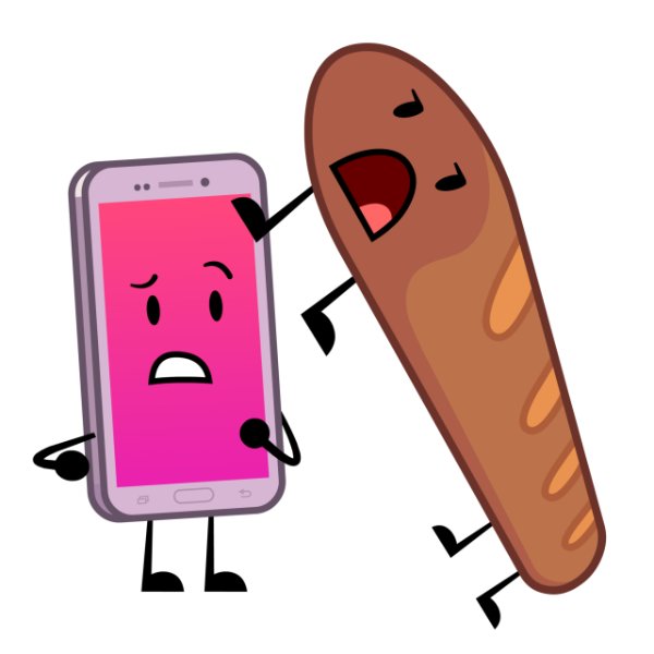 phone x bread