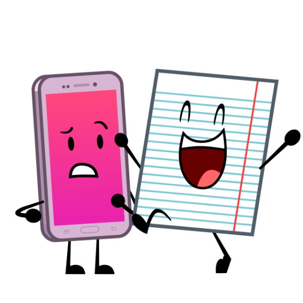 phone x notebook paper