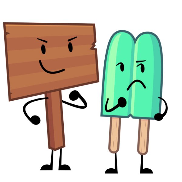 sign x popsicle