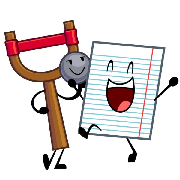 slingshot x notebook paper