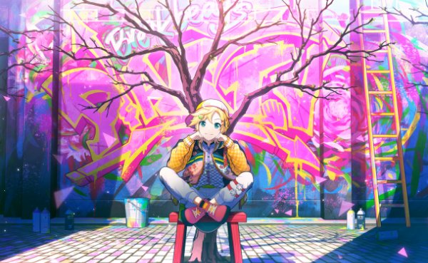 Surrounded by Spring-Colored Sweets