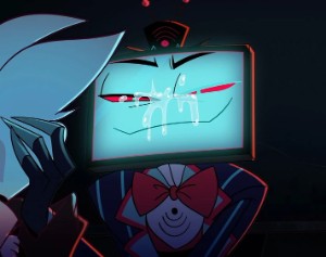 Vox with Angel's spit on his face