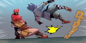 Baby Kaikira fight scene #2