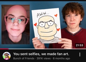 You sent selfies, we made fan art.