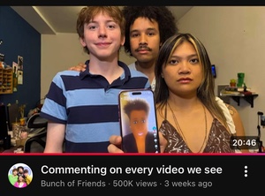 Commenting on every video we see