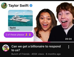 Can we get a billionaire to respond to us?
